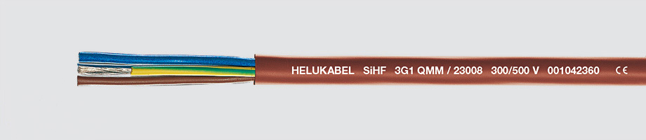 SIHF przewód elastyczny, izolacja silikonowa odporny na temperaturę 300/500V Helukabel